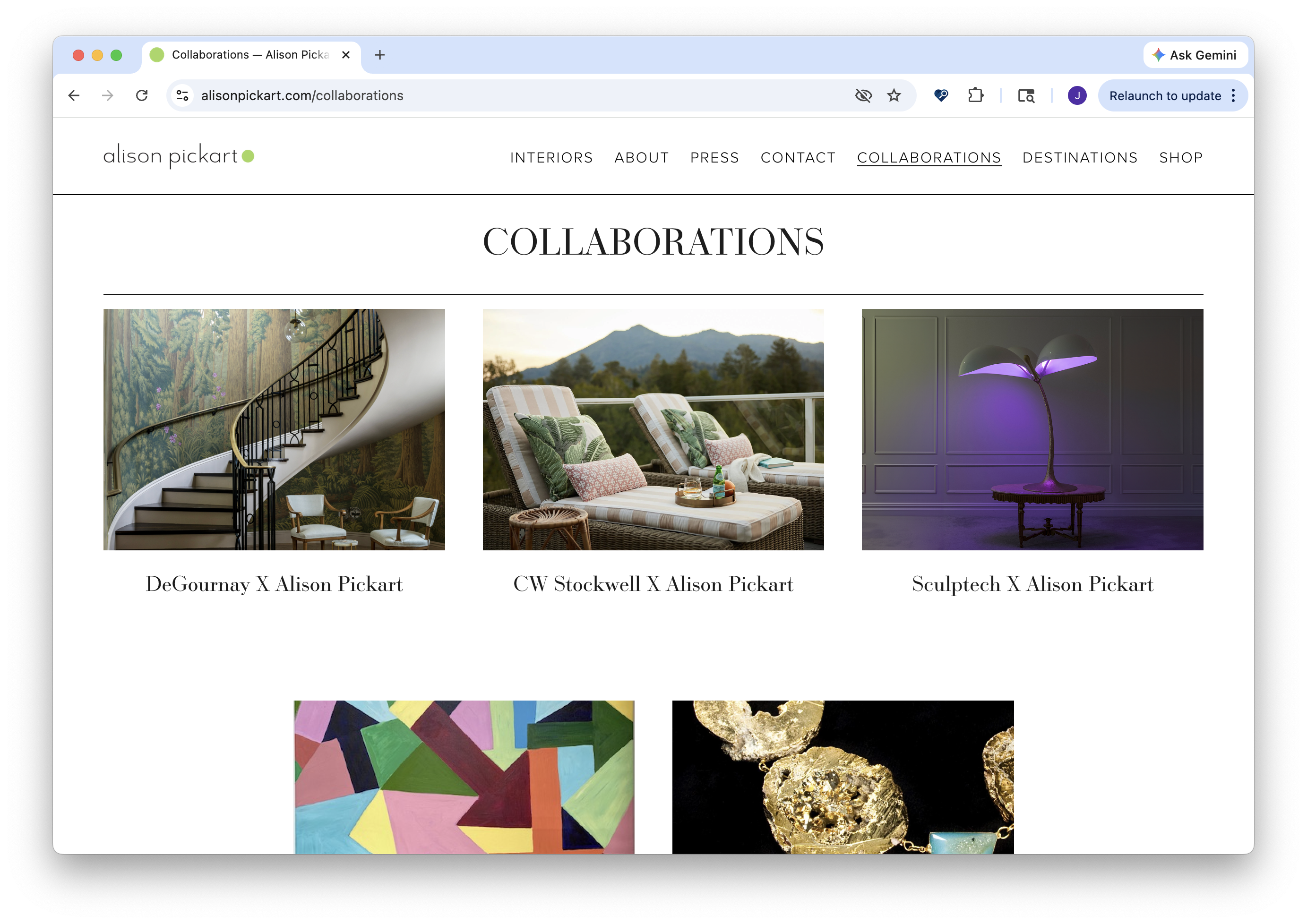 Alison Pickart — Collaborations page