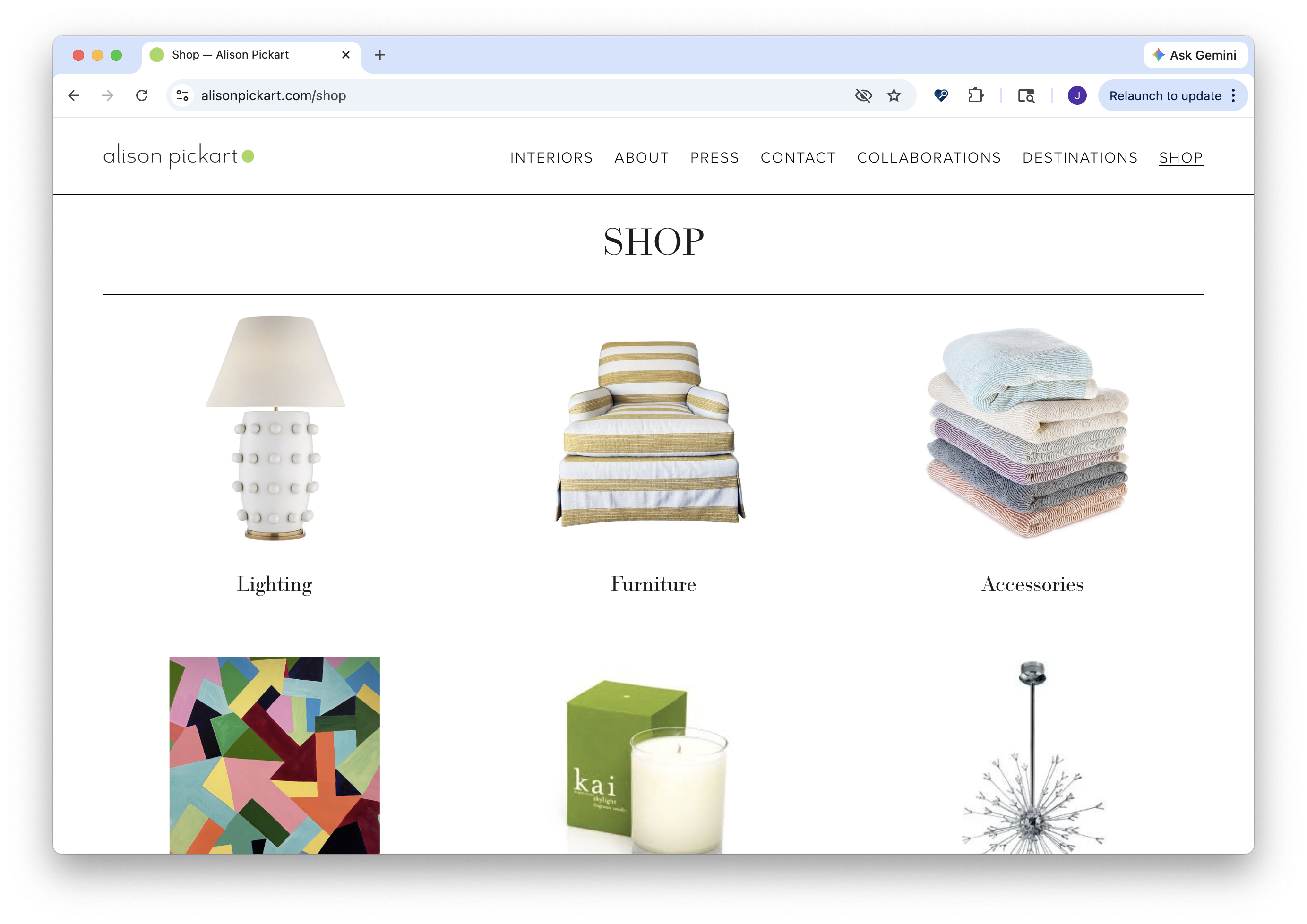 Alison Pickart — Shop page