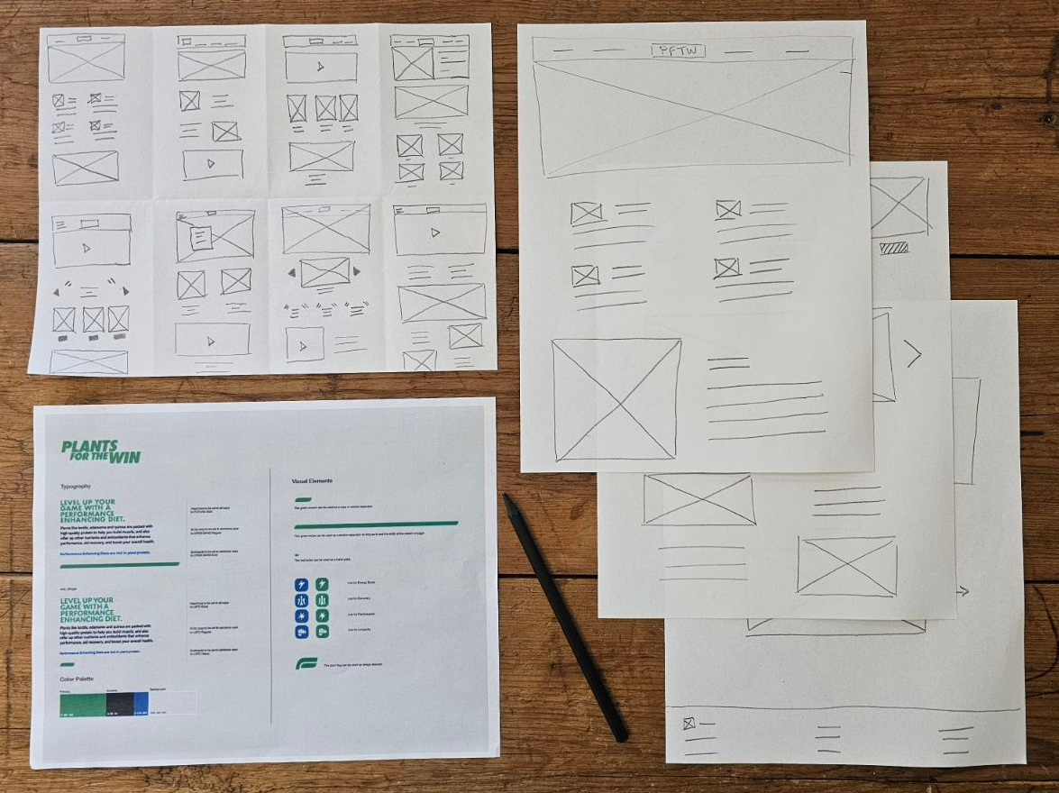 Sketches of site planning ideas
